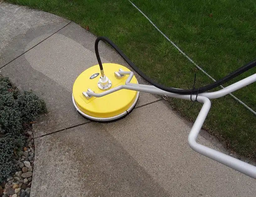 pressure wash a house